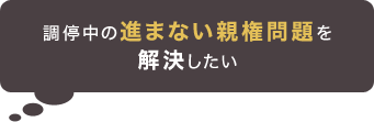 調停中の進まない親権問題を解決したい